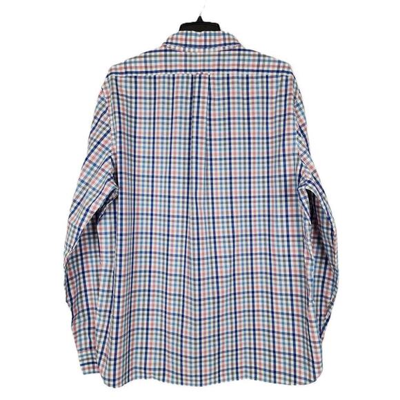 The Men's Store Classic-Fit Stretch Cotton Button-Down Dusty Rose Check XXL NWT - Picture 2 of 4